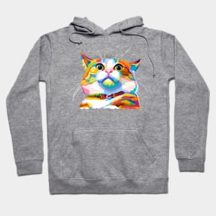 Cute Cat Meme Pop Art Hoodie